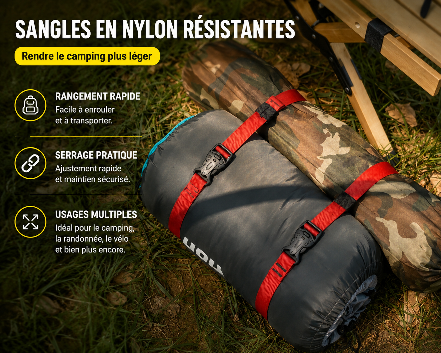 Sangles de fixation nylon